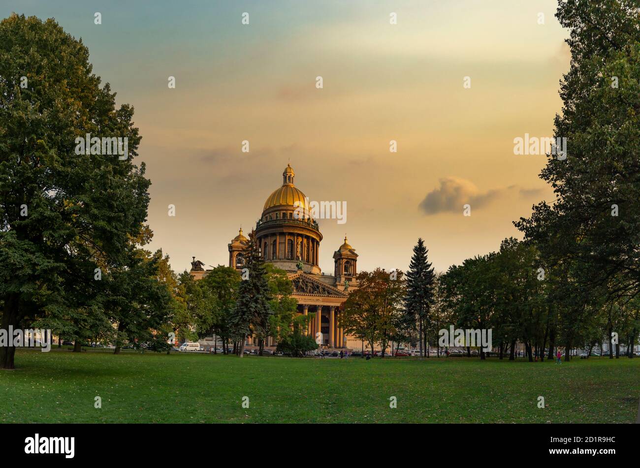 St. Isaac Cathedral in Saint-Petersburg, Russia. Sityscape Stock Photo