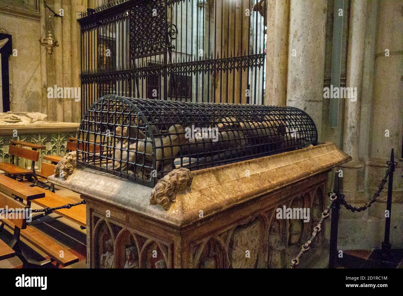 February 3rd, 2020, Cologne Cathedral, Cologne Germany. Tomb of Gottfried IV. Stock Photo