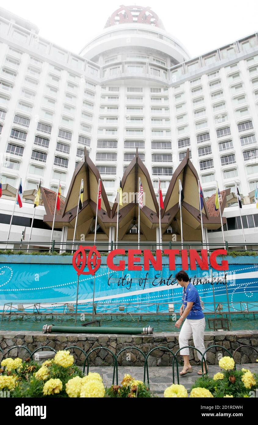 A Visitor Walks Outside The Genting Hotel At Genting Highlands Near Kuala Lumpur July 27 2009 Malaysian Company Genting Bhd Is Working On An Ambitious Plan To Transform Itself From A Largely