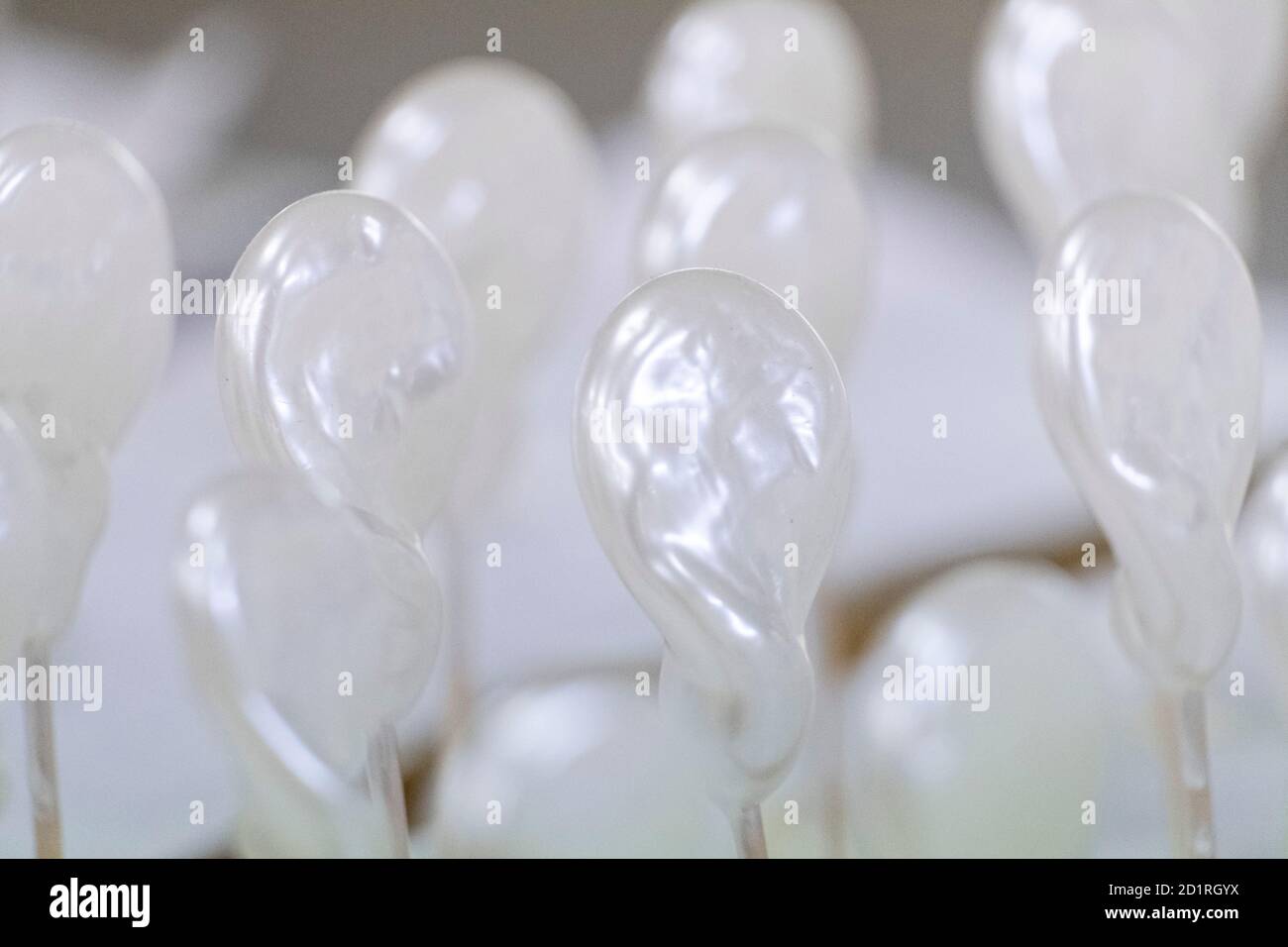 perlas secandose, fabrica de Perlas Orquidea, Montuiri, Mallorca, Balearic islands, spain Stock Photo
