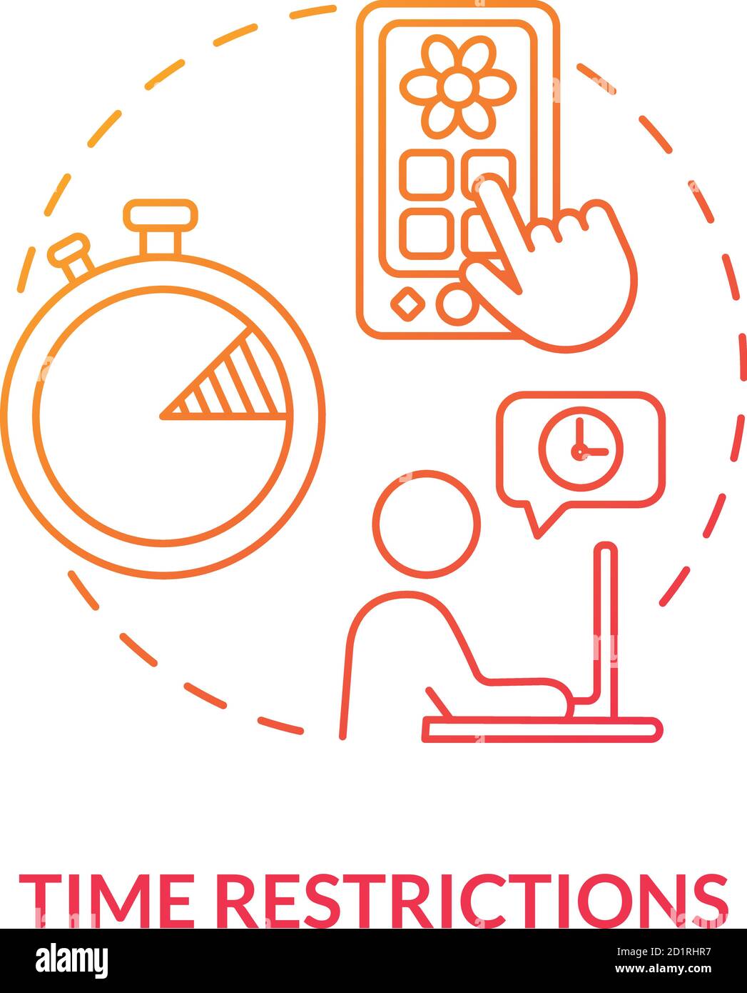 Time restrictions concept icon Stock Vector Image & Art Alamy