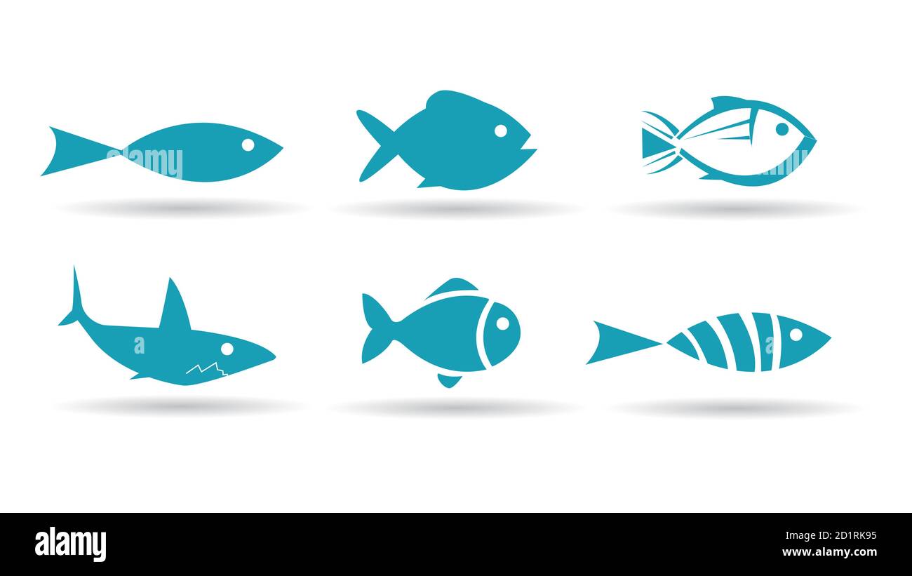 Fish Icons vector illustration Stock Vector Image & Art - Alamy