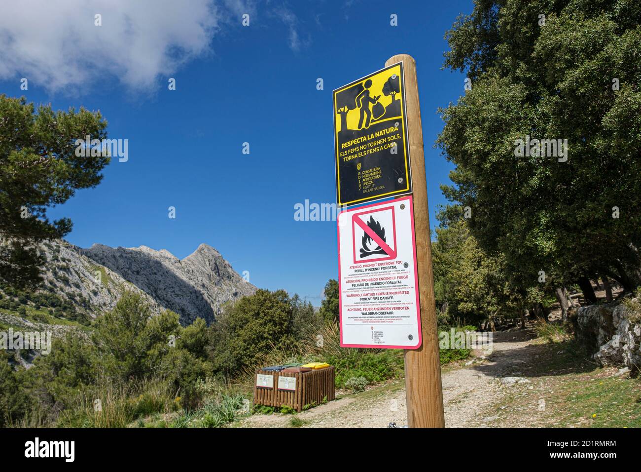 Área Recreativa de Sa Font des Noguer, Escorca, , Mallorca, Balearic Islands, Spain Stock Photo