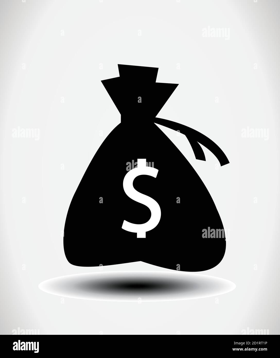 Money icon with bag, vector Stock Vector Image & Art - Alamy