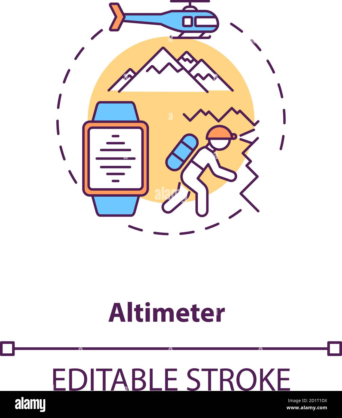 Altimeter concept icon Stock Vector Image & Art Alamy