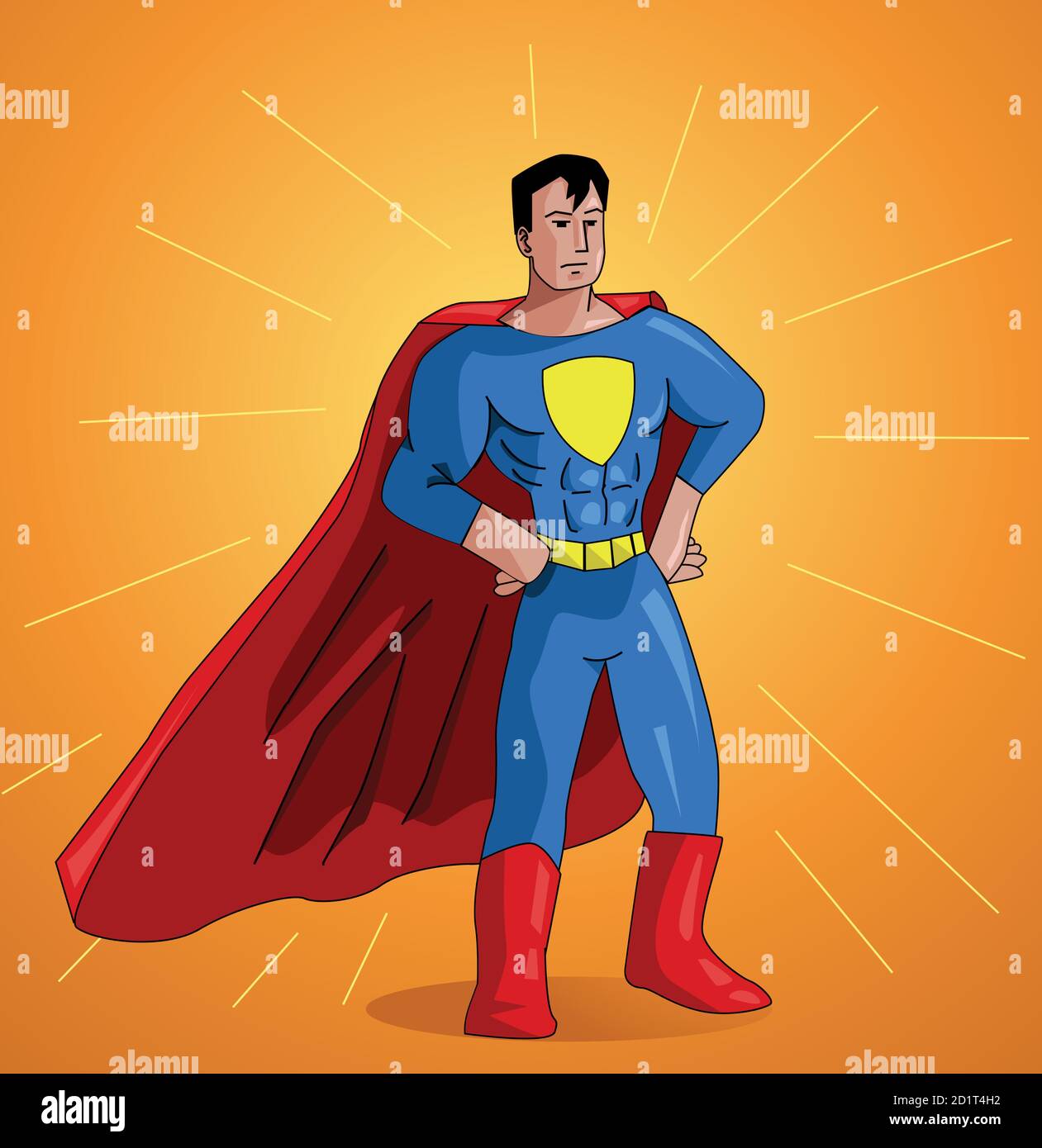 Illustration Of A Superhero Posing Stock Vector Image Art Alamy Illustration Of A Superhero Posing Stock Vector Image Art Alamy