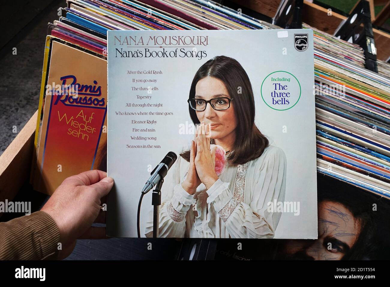 LP album: Nana Mouskouri - Nana's Book of Songs Stock Photo