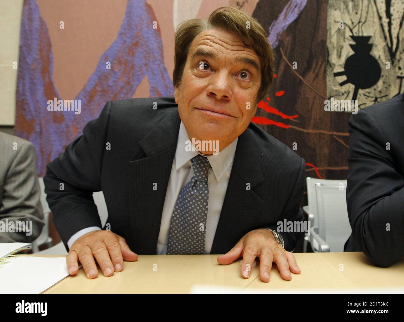 French businessman Bernard Tapie, former owner of Adidas, attends a  financial commission hearing at the National Assembly in Paris September  10, 2008. REUTERS/Benoit Tessier (FRANCE Stock Photo - Alamy