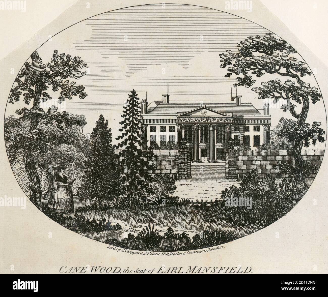 KENWOOD HOUSE, Hampstead Lane, Highgate, London. "Cane Wood the seat of