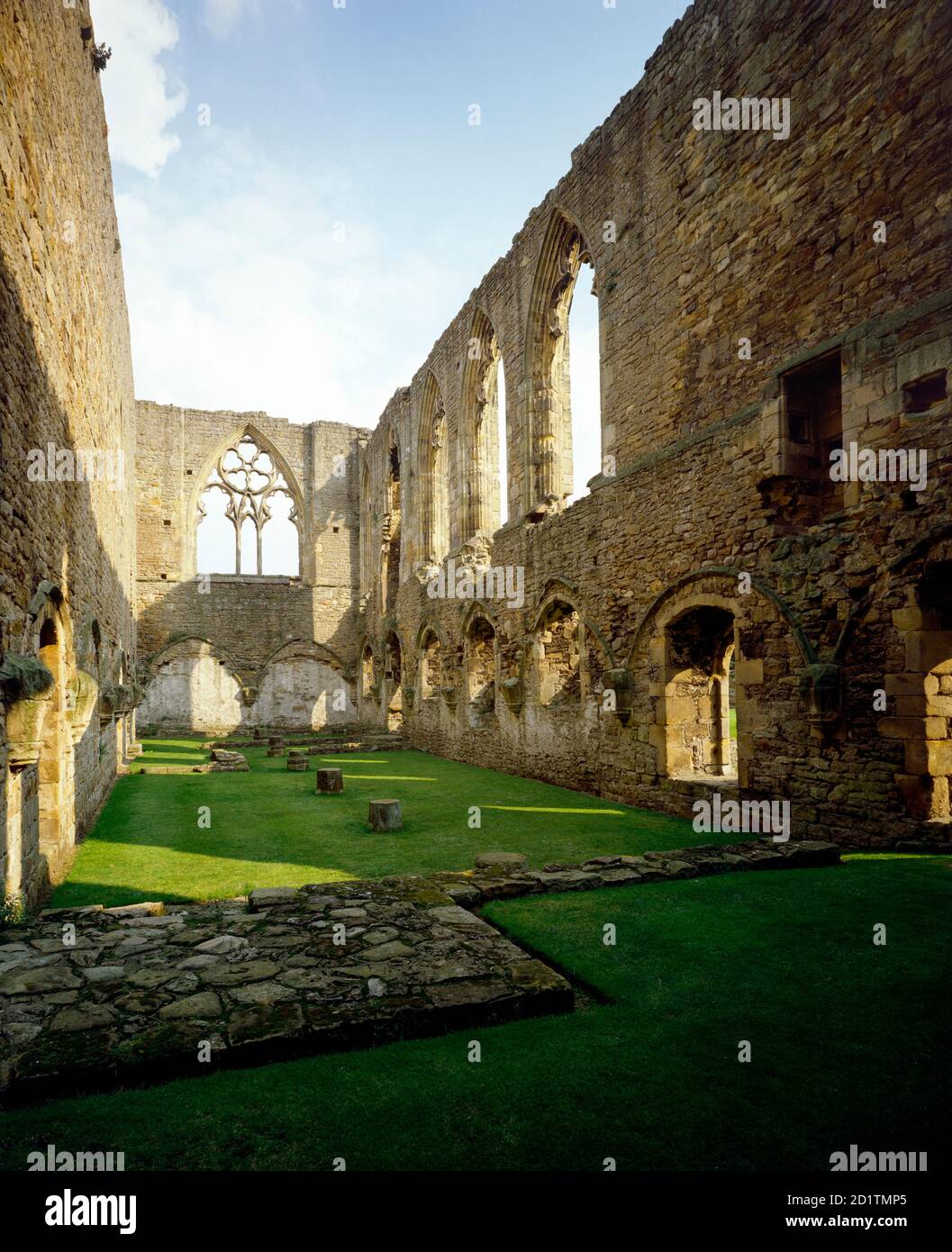 EASBY ABBEY, North Yorkshire. Frater looking East. Stock Photo
