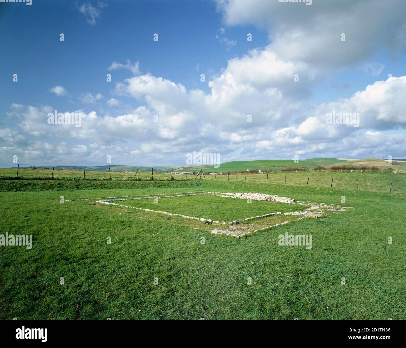 JORDAN HILL ROMAN TEMPLE, Weymouth, Dorset. General view Stock Photo