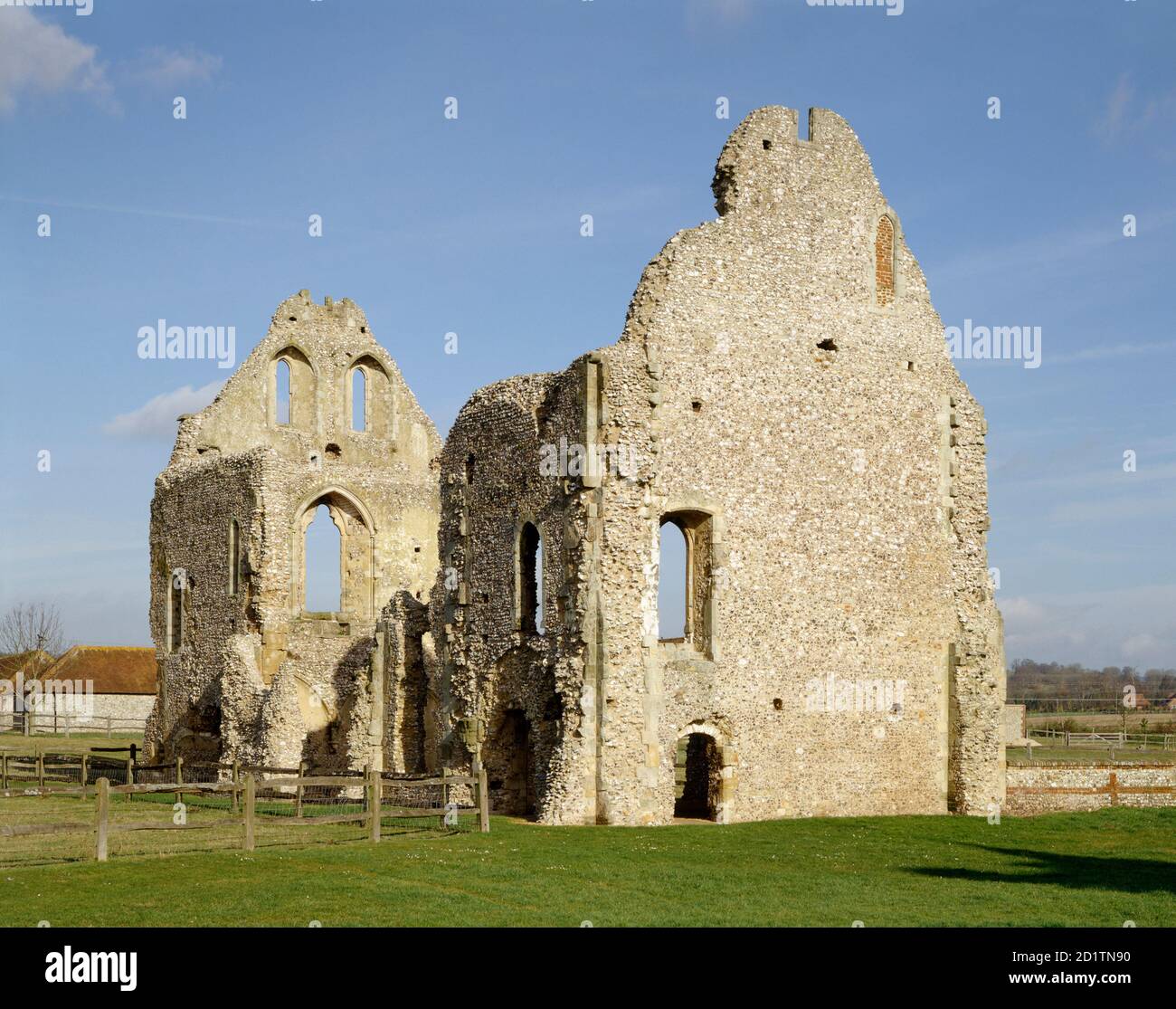 BOXGROVE PRIORY, West Sussex. General view looking north. Stock Photo