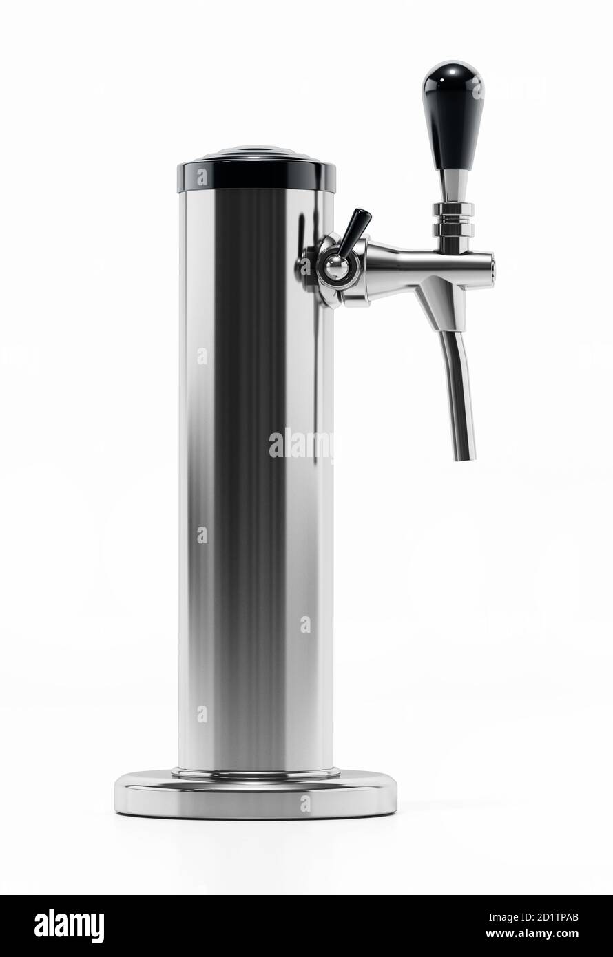 Beer tap isolated on white background. 3D illustration Stock Photo Alamy