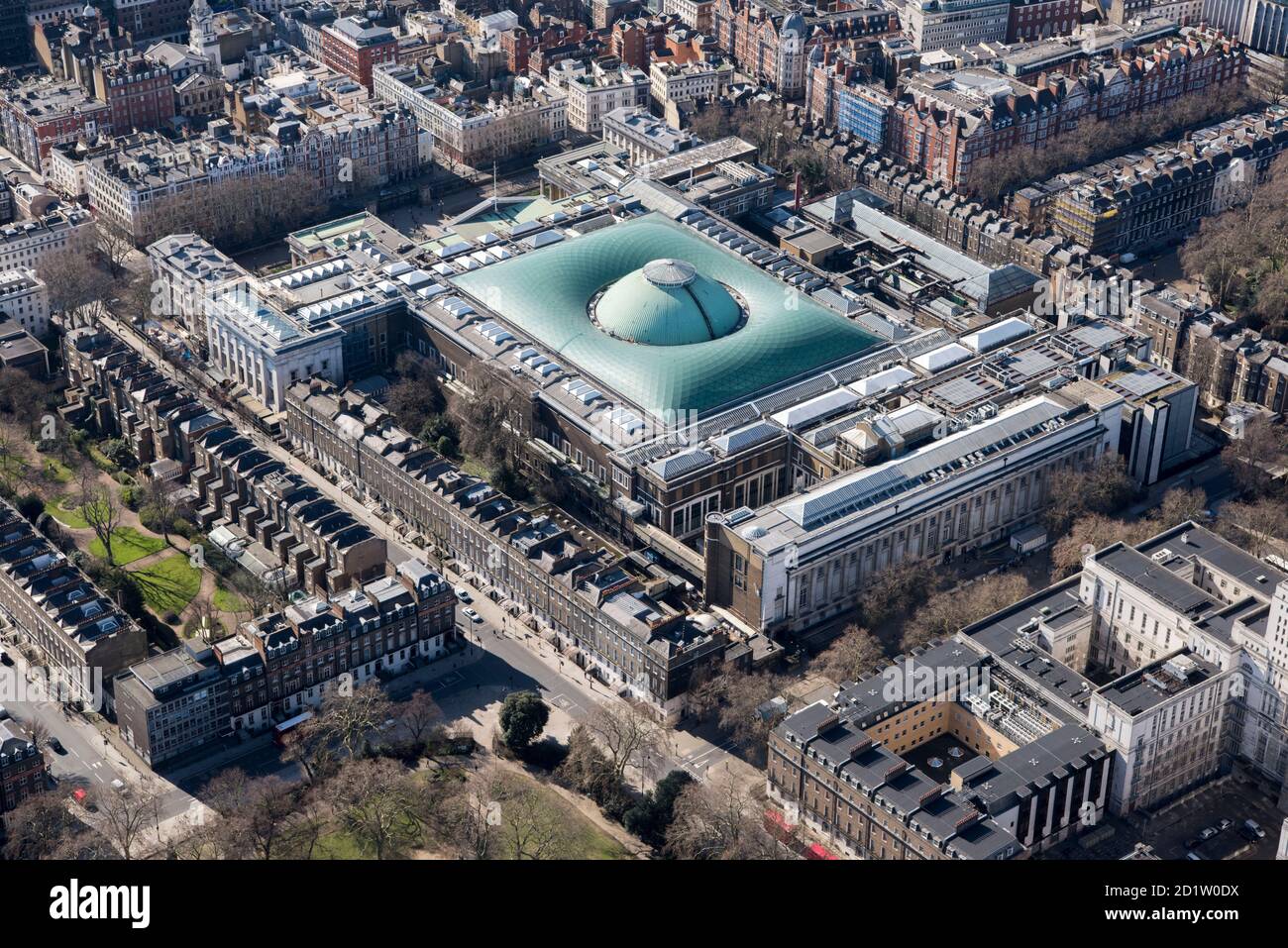 The British Museum, London, 2018, UK. Aerial view. Stock Photo