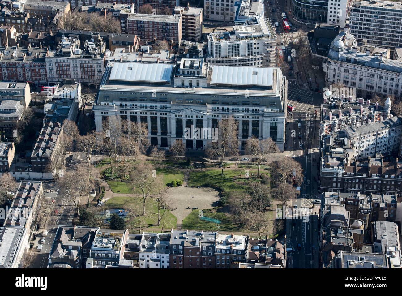 Bloomsbury Square Gardens, redesigned by Humphry Repton c.1806