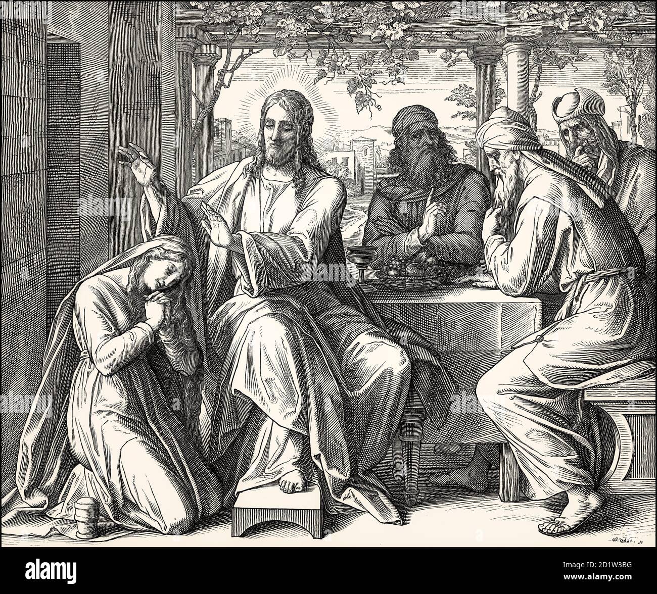 Jesus forgives the adulteress hi-res stock photography and images - Alamy