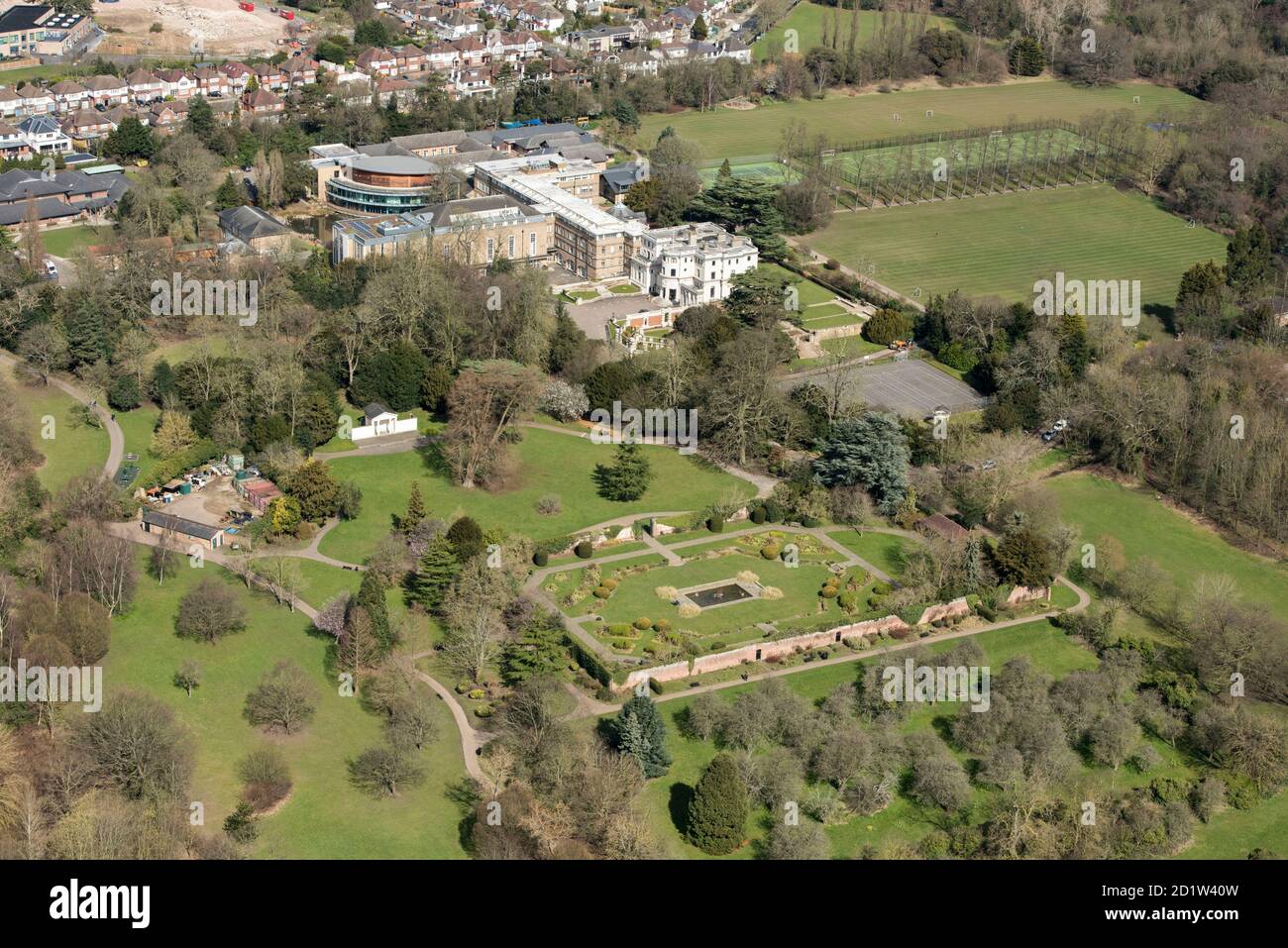 The North London Collegiate School and surrounding park and gardens at