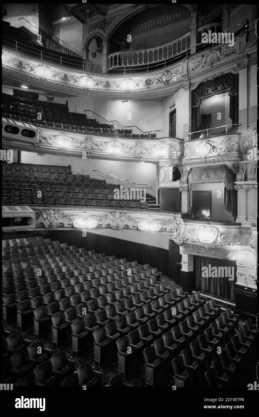 Interior view of the Theatre Royal, Grey Street, Grainger Town, Newcastle-upon-Tyne, UK. Stock Photo