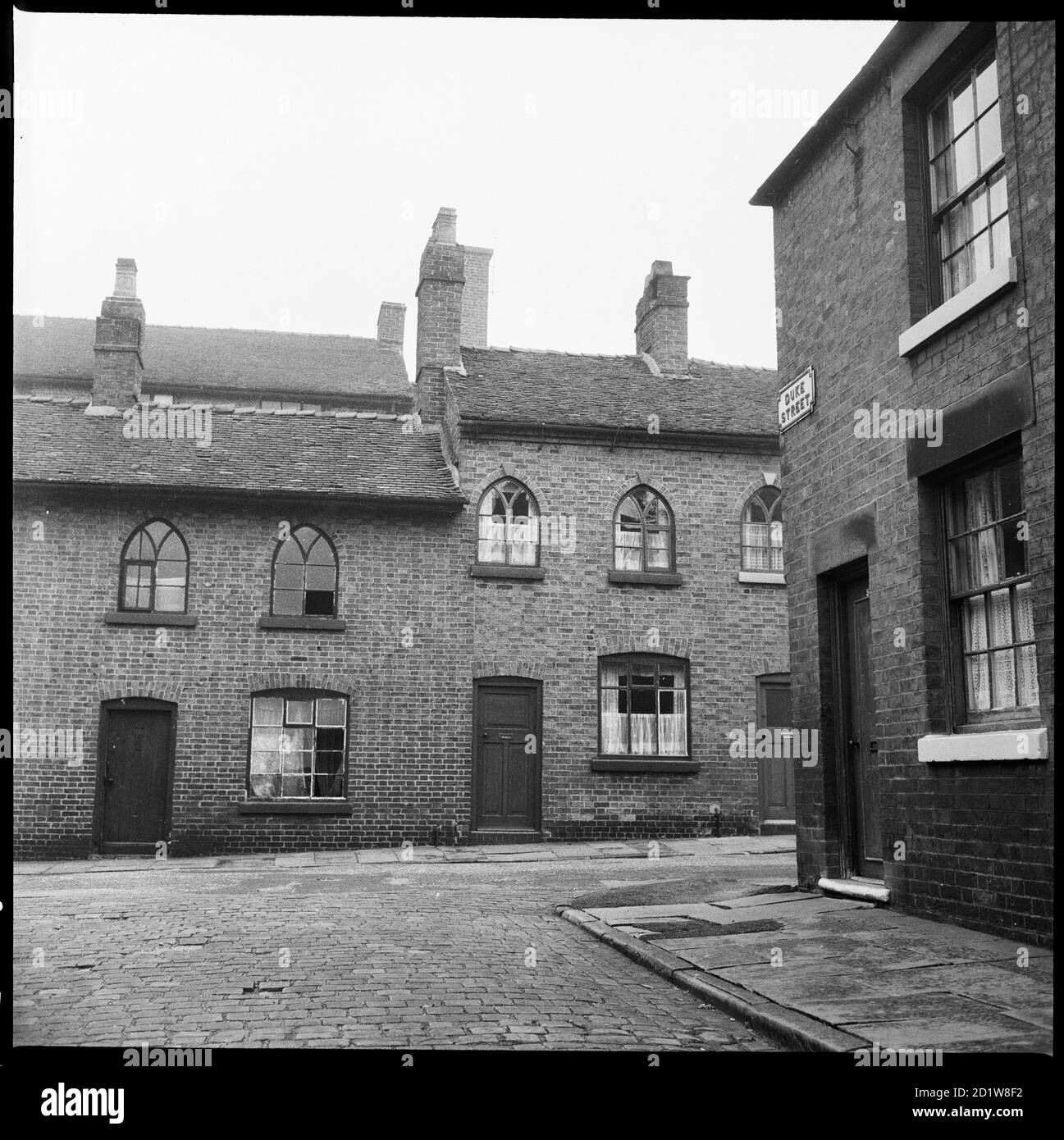 Numbers 41 and 43 London Street viewed from the end of Duke Street with 50 Duke Street visible in the right foreground. Stock Photo
