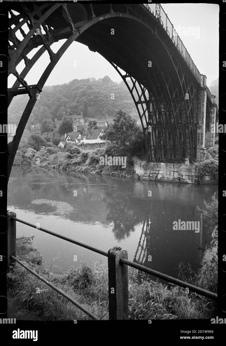 General view of the Iron Bridge, a singlespan arched bridge built in