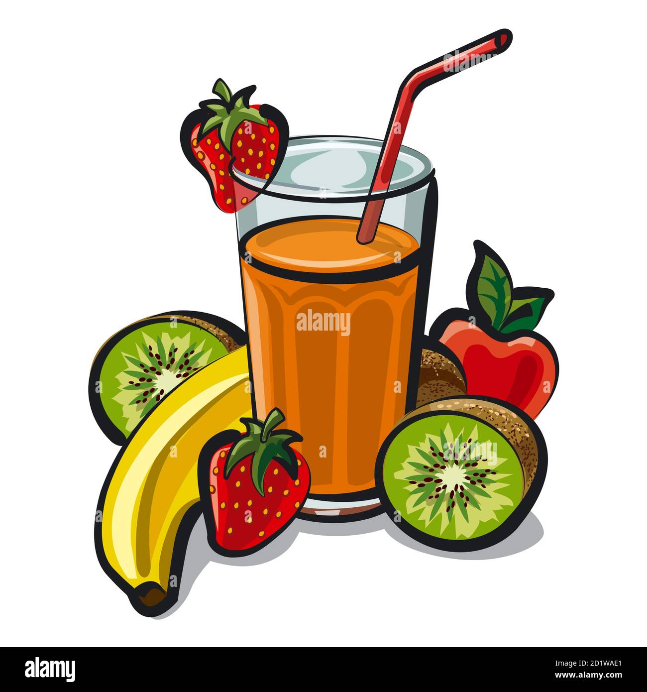 Realistic Smoothie Mason Jar Straw Avocado Stock Vector (Royalty Free)  1362165266