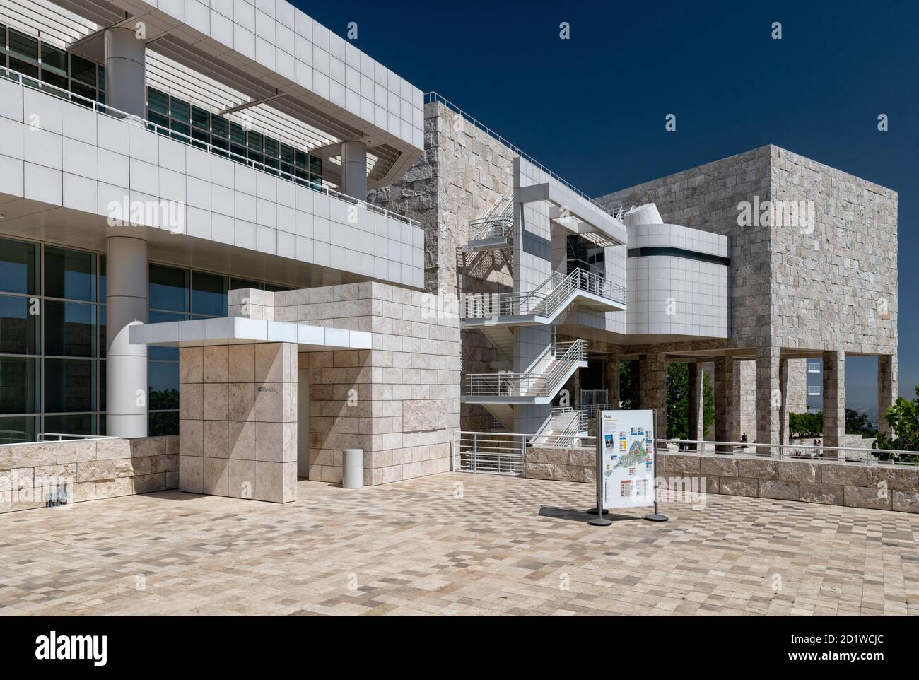 The Getty Centre, Los Angeles, California, USA. Building completed between 1984-1997. Stock Photo