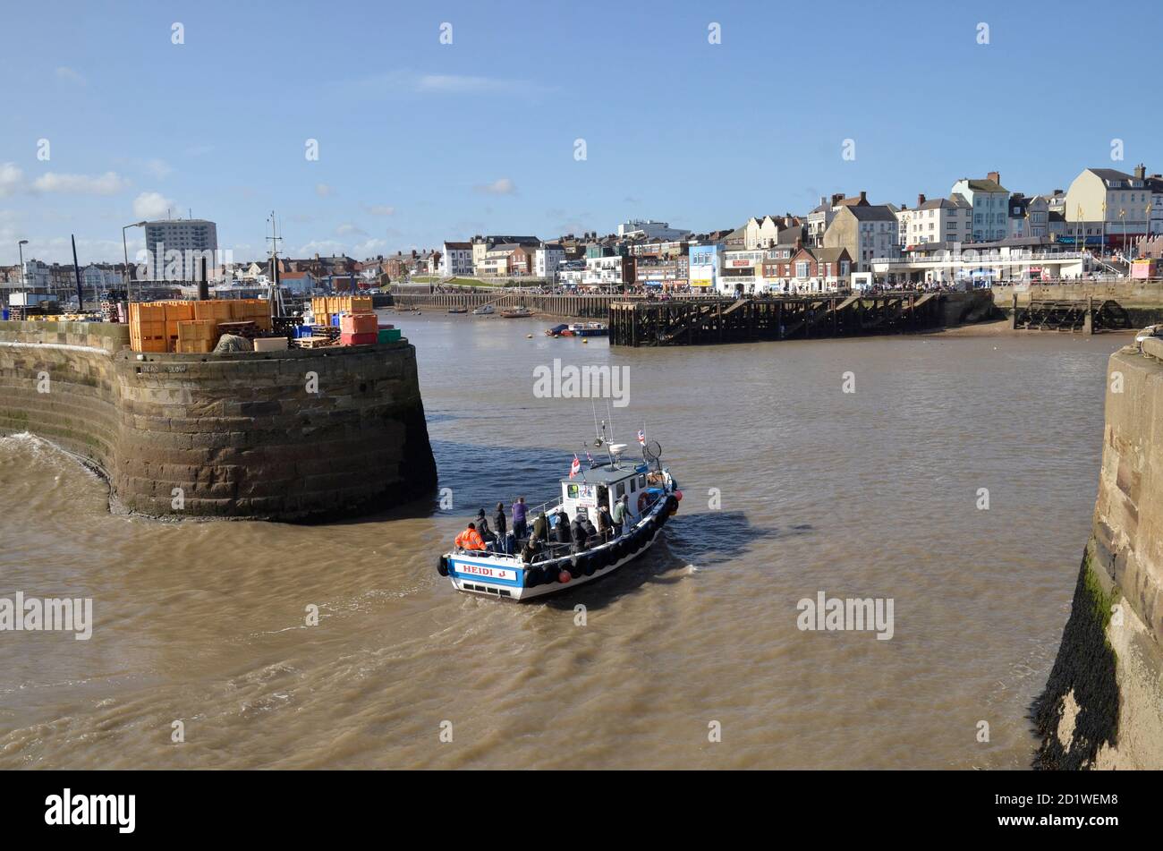 The harbour at Bridlington, East Yorkshire Stock Photo