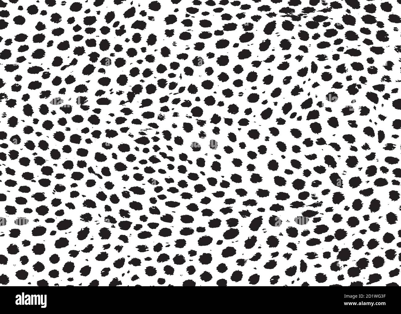Cheetah Skin Pattern Design Cheetah Spots Print Vector Illustration 