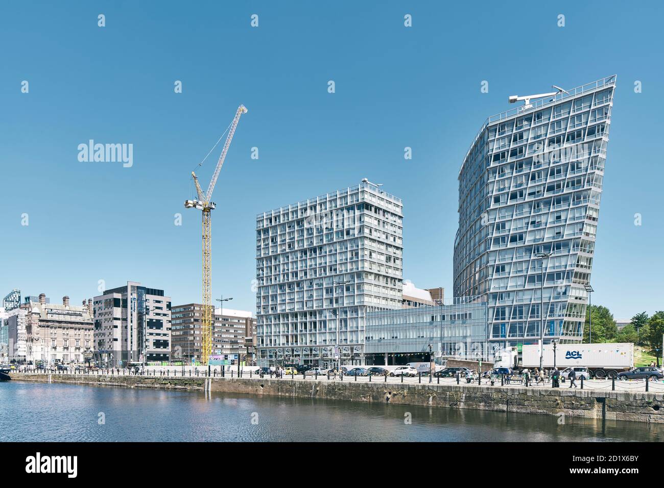 One Park West and Chavasse Park apartments in Liverpool, England, as