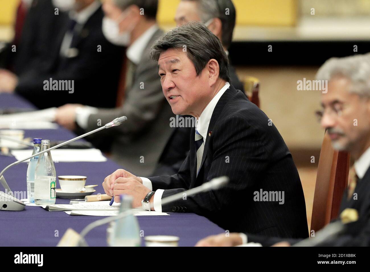 Japan S Foreign Minister Toshimitsu Motegi Speaks During A Meeting In Tokyo Japan October 6 Kiyoshi Ota Pool Via Reuters Stock Photo Alamy