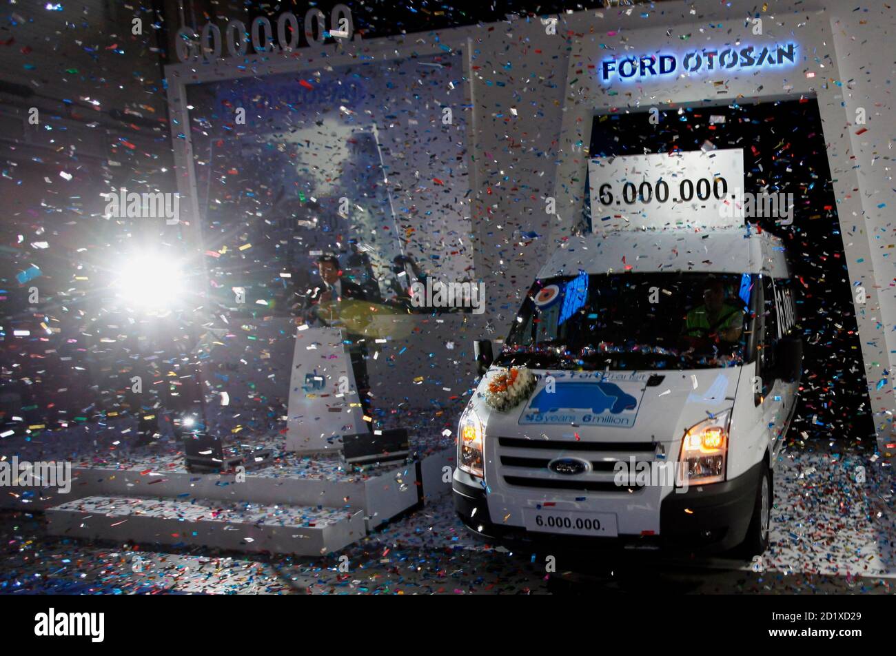 The Six Millionth Ford Transit Van Rolls Off The Line During A Ceremony At The Ford Otosan Ihsaniye Car Plant Near The Western Turkish City Of Kocaeli April 30 2010 To Mark