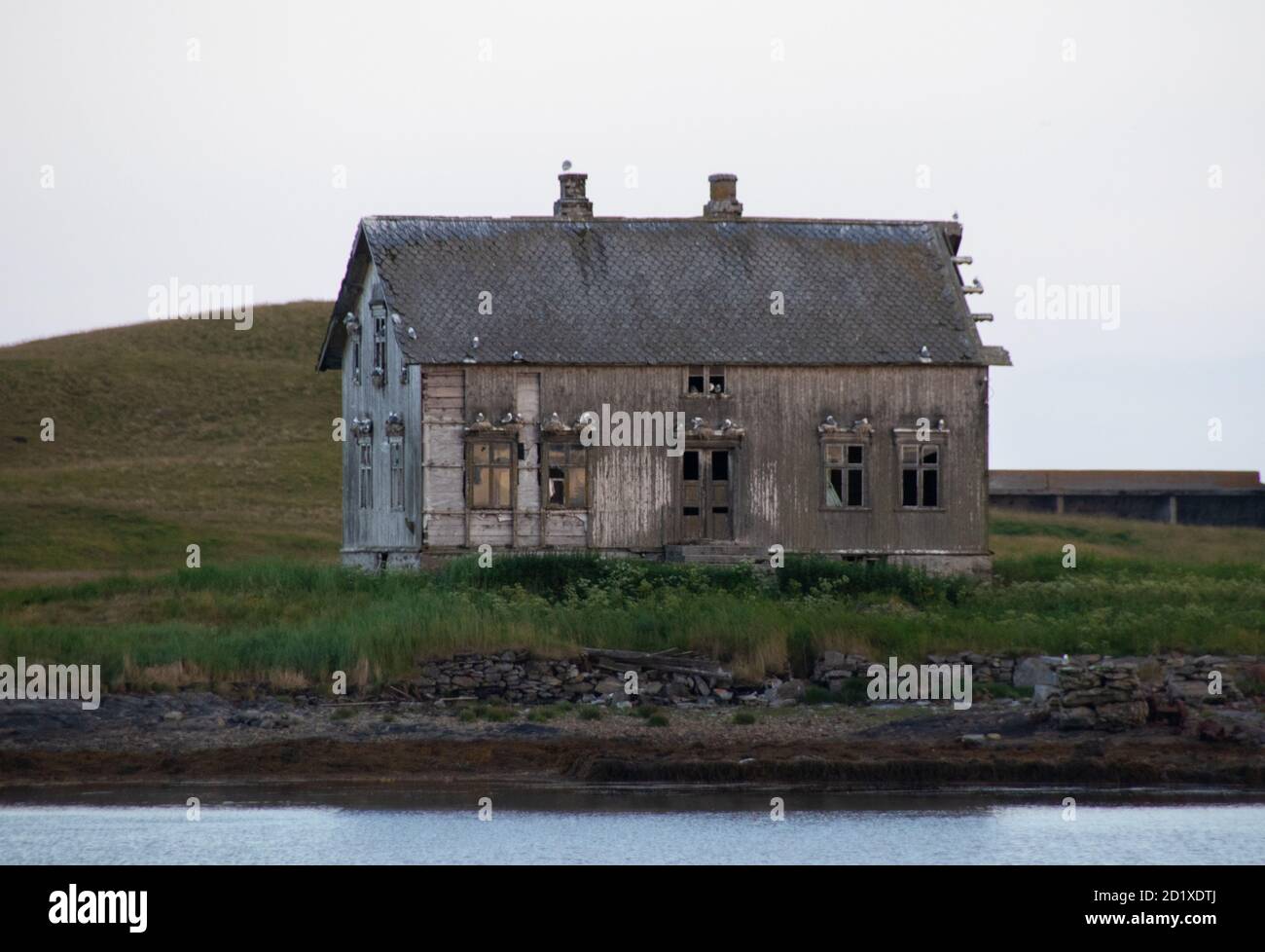 old wood house on Røst Island, Norway Stock Photo - Alamy