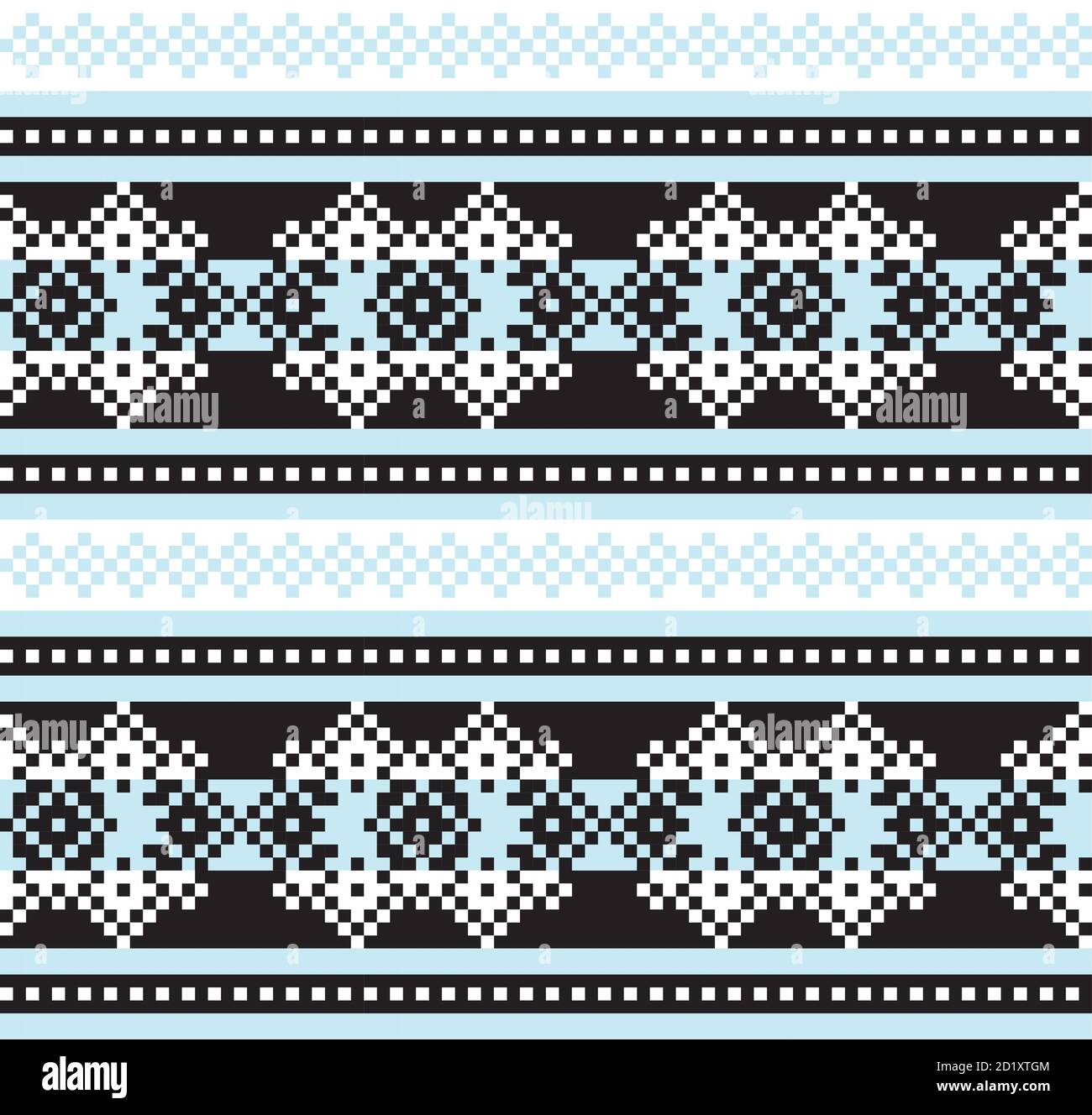 Christmas fair isle pattern background for fashion textiles, knitwear and graphics Stock Vector