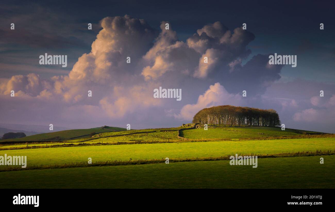 A typical Derbyshire Dales landscape. Stock Photo