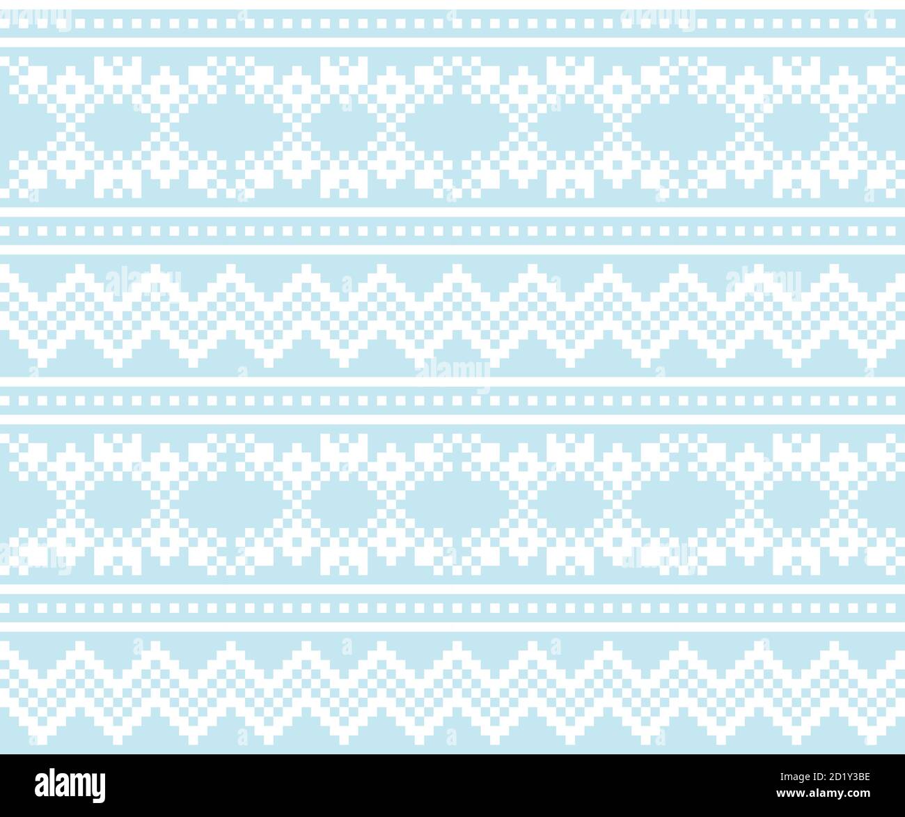 Christmas fair isle pattern background for fashion textiles, knitwear and graphics Stock Vector