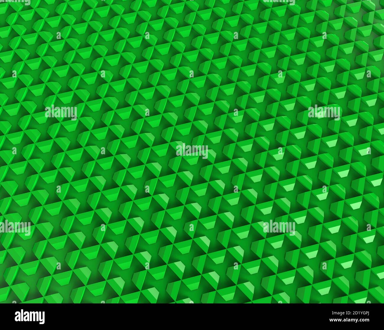 3D rendering of green geometric patterns Stock Photo - Alamy