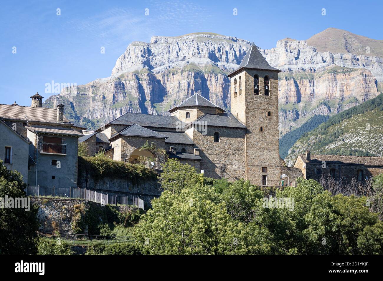 Medieval Architecture of Torla, Huesca, Aragon, Spain Stock Photo
