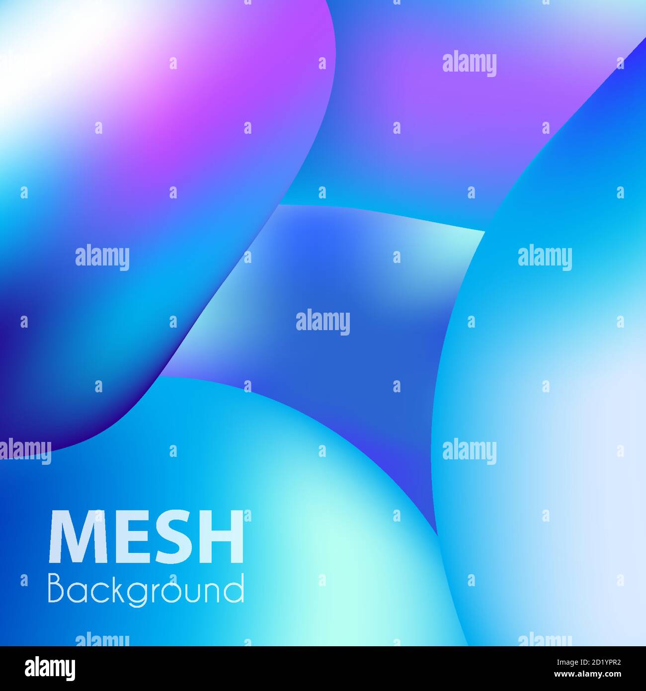 Trendy liquid backgrounds purple gradient mesh banner ultra Stock Vector