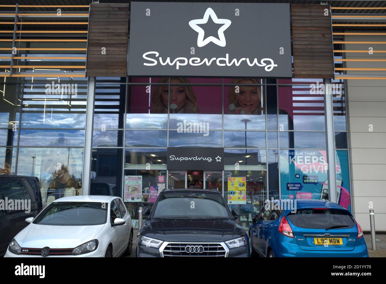 A Superdrug store in the A1 retail park Biggleswade, Beds , England Stock Photo