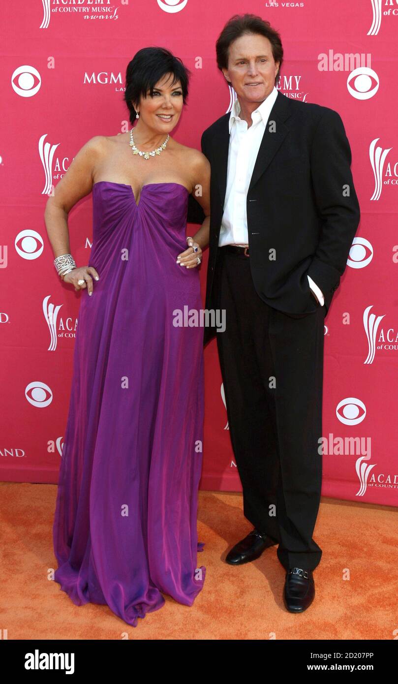 Bruce jenner and wife kris jenner hi-res stock photography and images