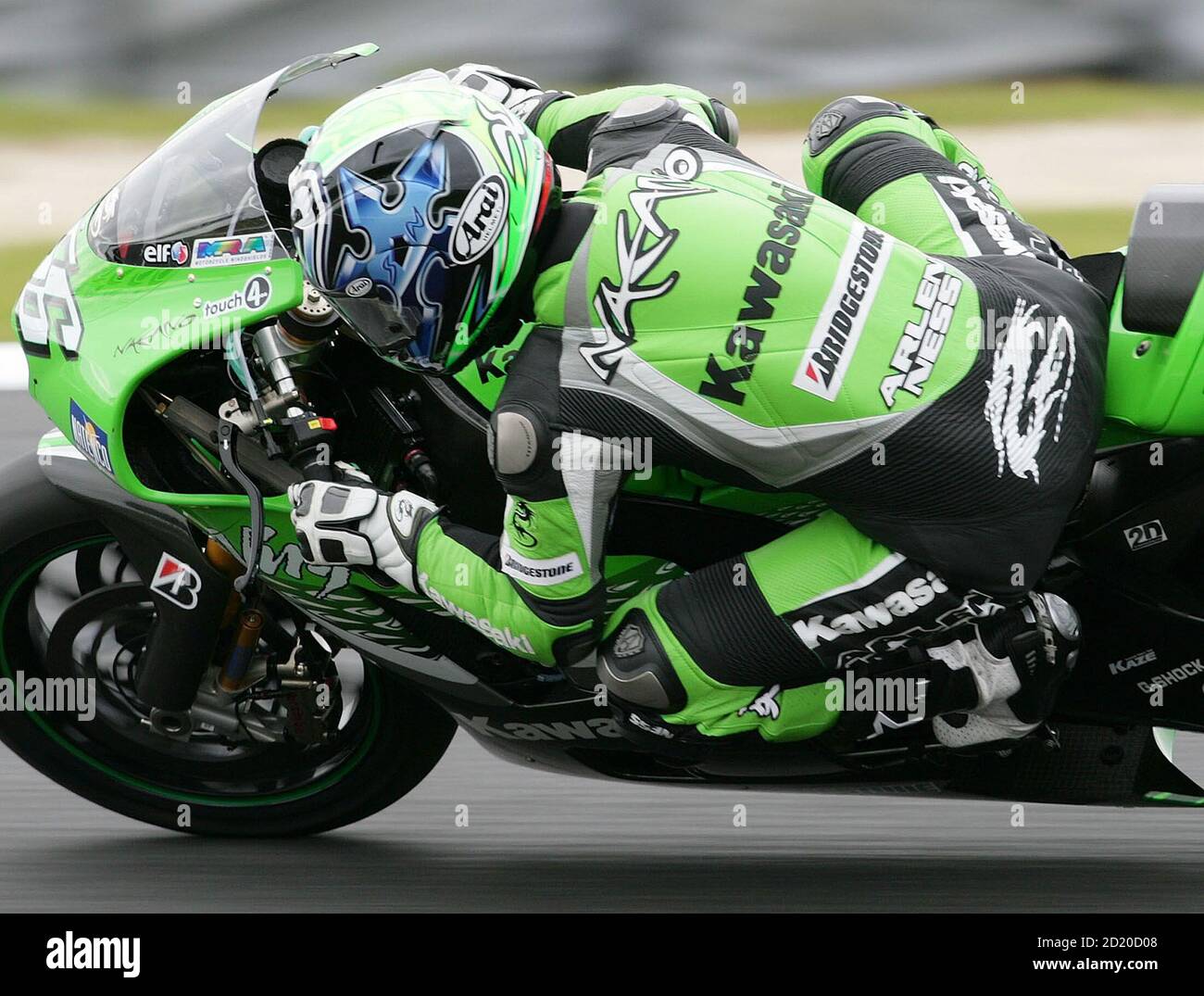 MotoGP Shinya Nakano of Japan rides his Kawasaki the qualifying to set the second fastest time and will start from the front row of the grid for the Australian