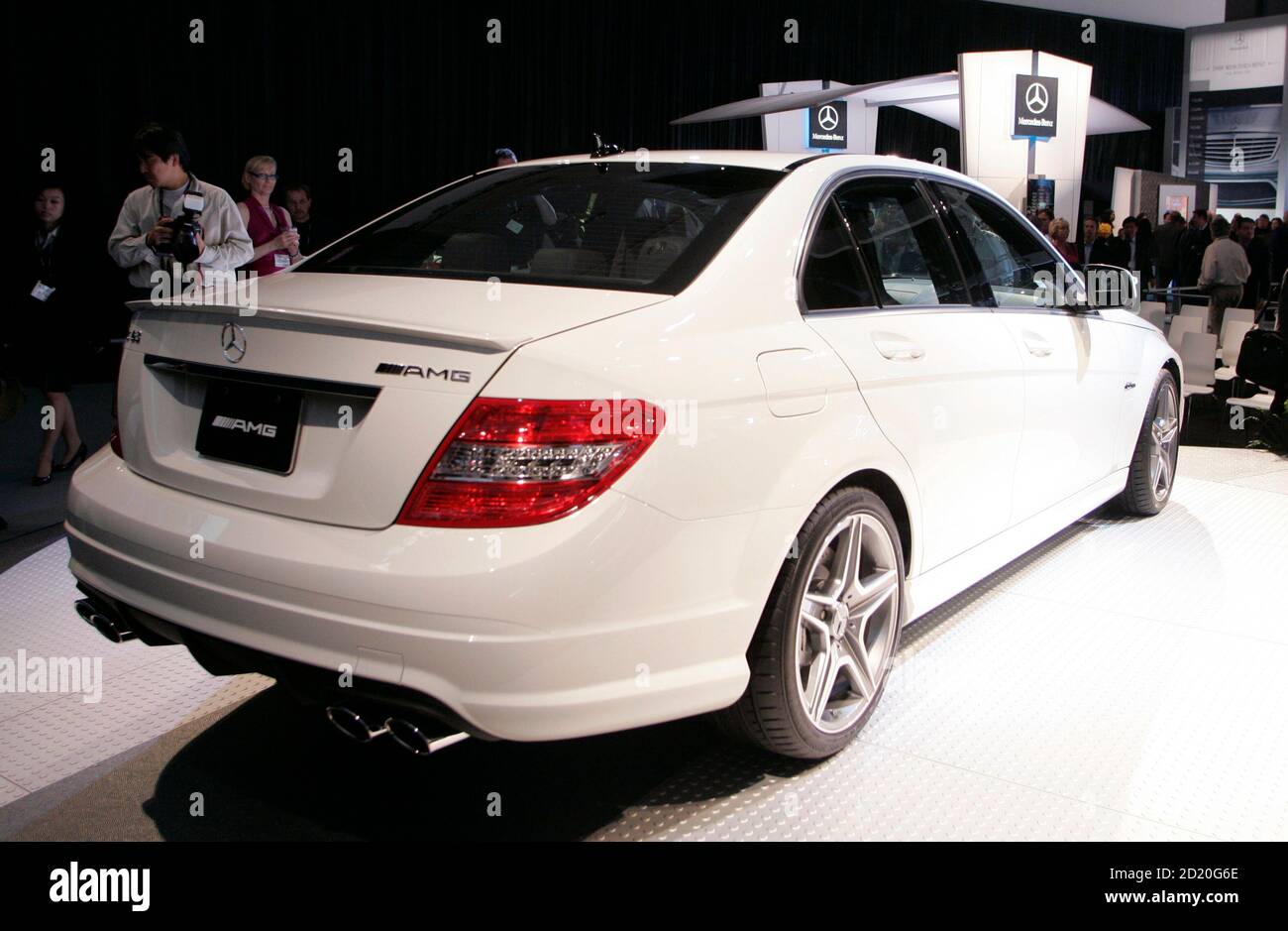 The Mercedes Benz C63 Amg Is Seen During The Los Angeles Auto Show In Los Angeles California Novmber 14 2007 Reuters Danny Moloshok United States Stock Photo Alamy