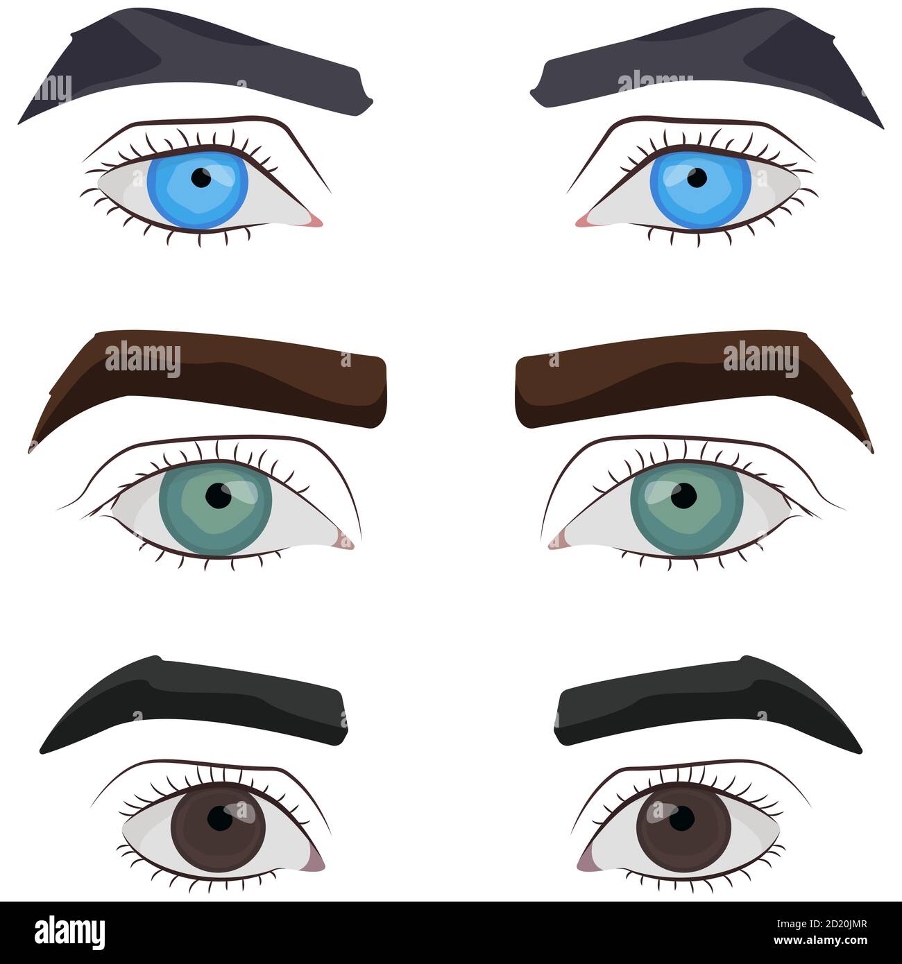 Men Eyes Clipart Image