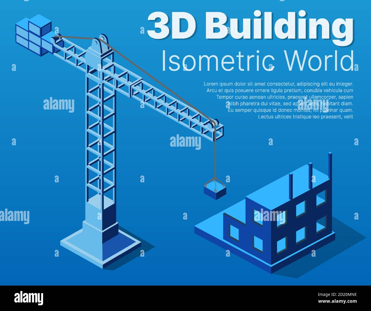 Urban industrial isometric 3d architectural flat plan Stock Vector