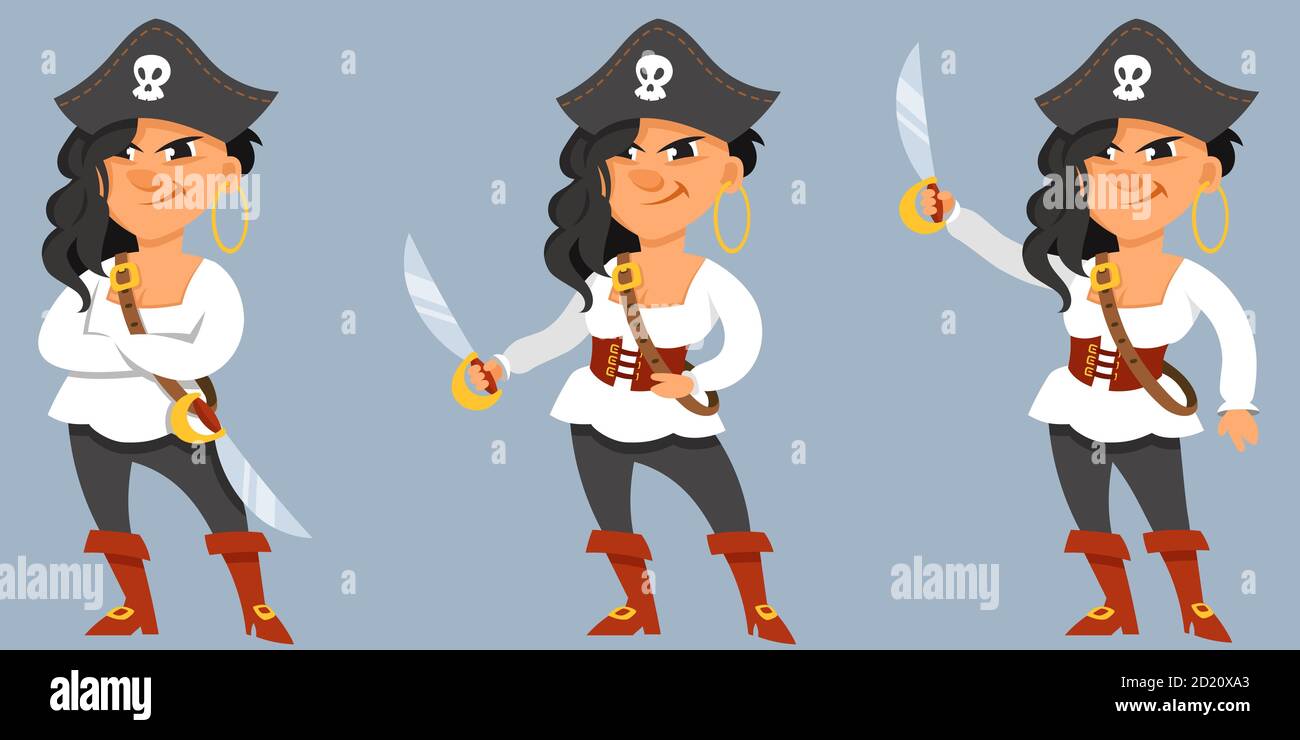 Woman pirate cartoon illustration hi-res stock photography and images - Alamy Woman pirate cartoon illustration hi-res stock photography and images - Alamy