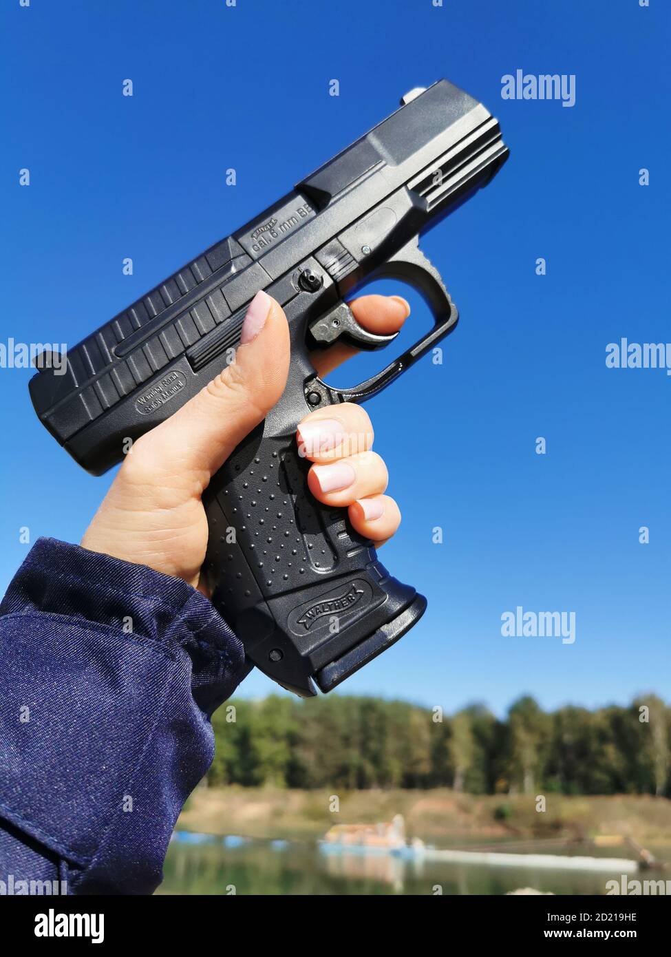 Police gun hi-res stock photography and images - Alamy