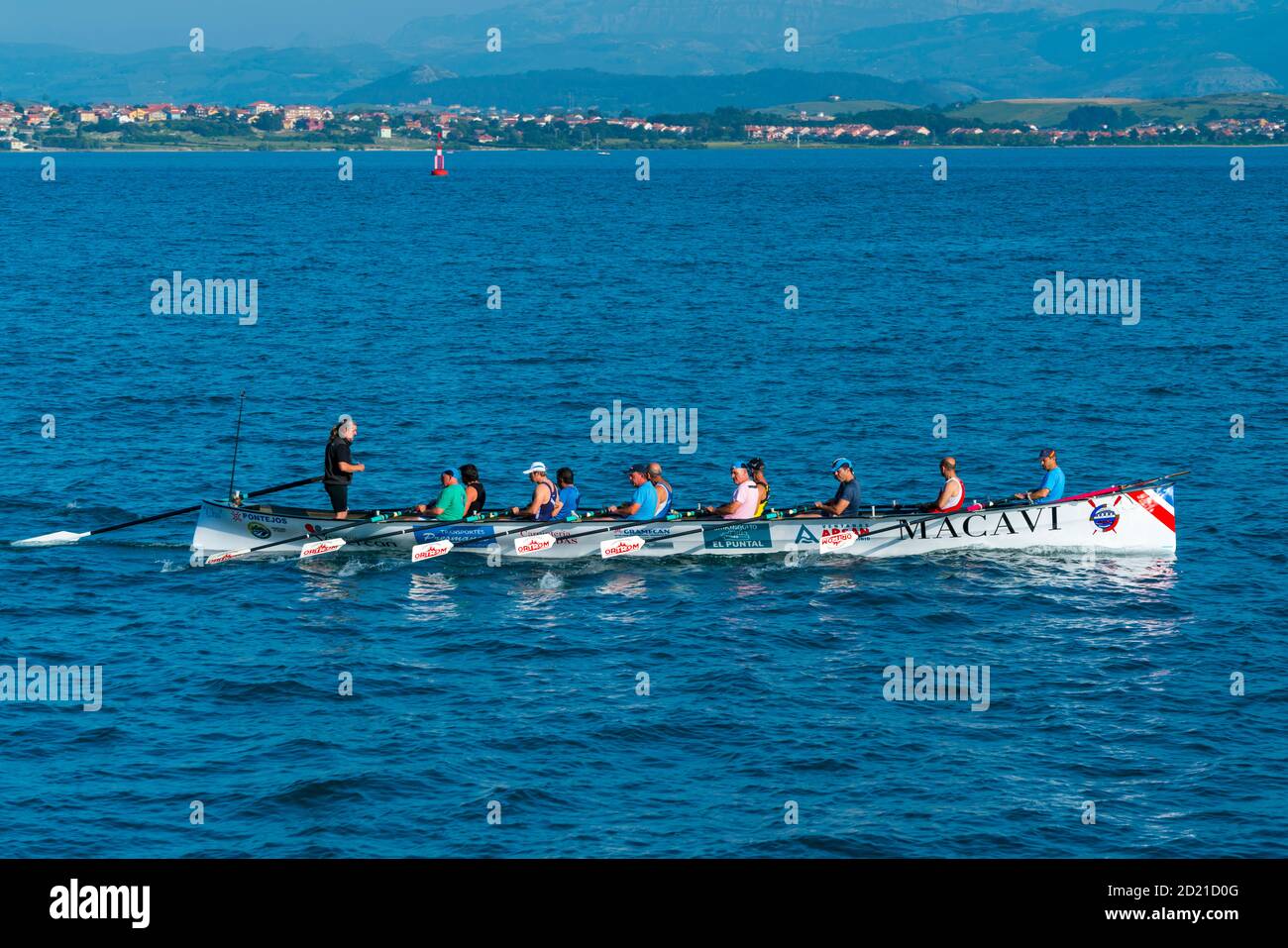 Trainera, Traditional Rowing Boat, Santander Bay, Santander, Cantabria ...