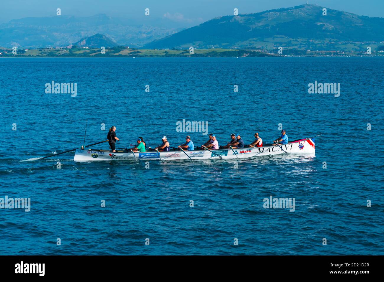 Trainera, Traditional Rowing Boat, Santander Bay, Santander, Cantabria ...