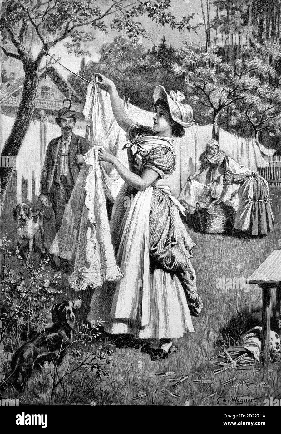 Business women clothes wash Black and White Stock Photos & Images Alamy