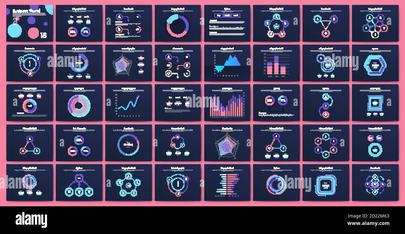 Big set of infographics elements. EPS10. Stock vector. Stock Vector